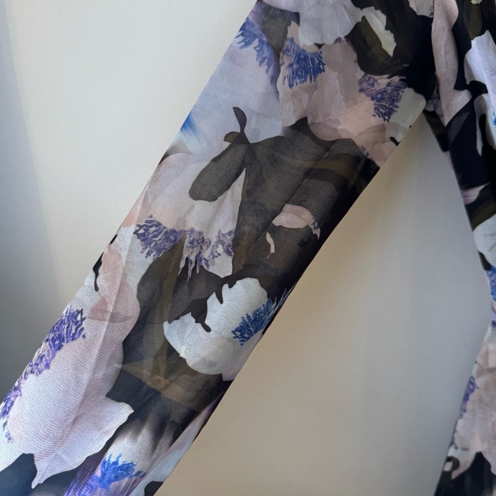 Bar III Chic Floral Wrap Dress - Picture 4 of 5